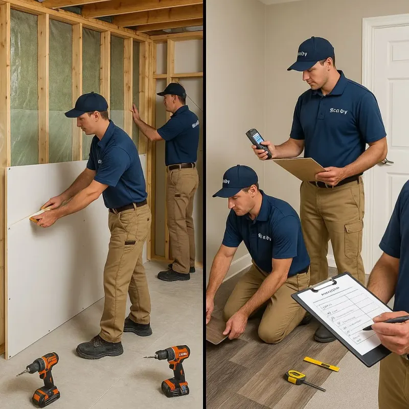 Repairs and Reconstruction process in Olivarez, TX